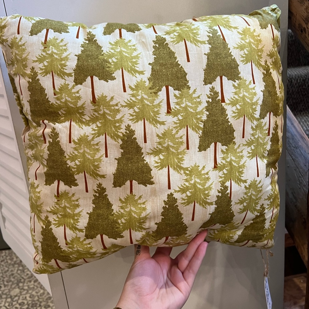 Handmade pine tree pillow!